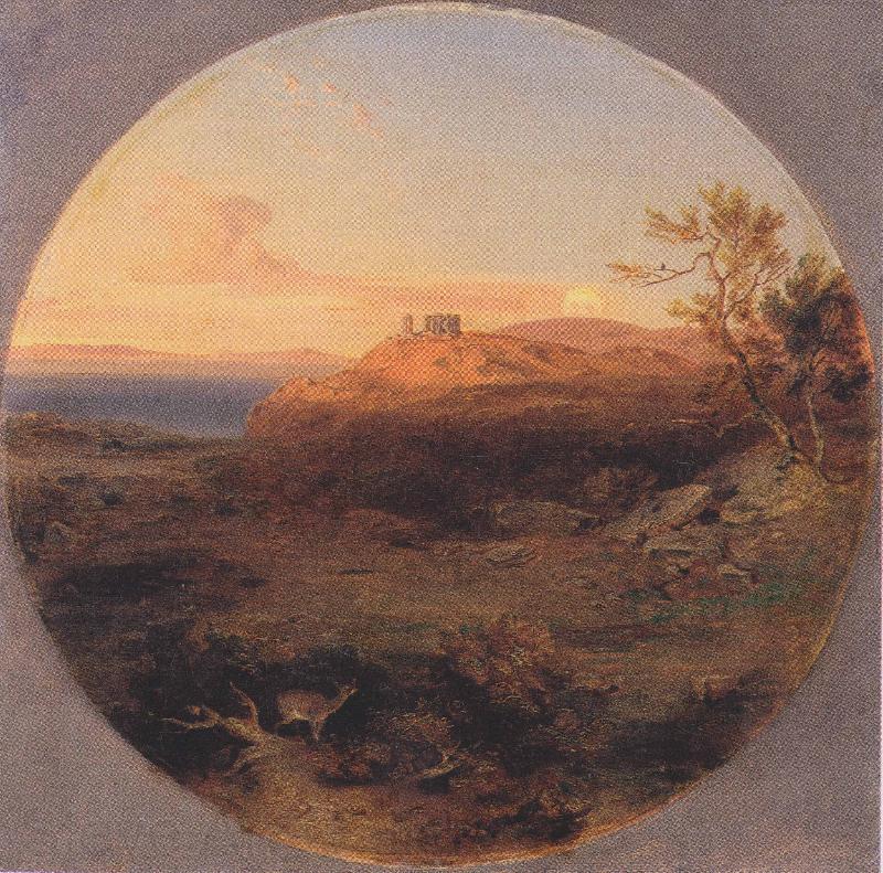Carl Rottmann Landscape on the island of Aegina Spain oil painting art